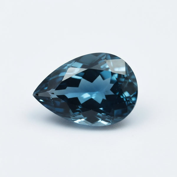London Blue topaz 1PC Medium 7x10 MM Pear Faceted Blue High-Quality Semi Precious Loose Gemstones