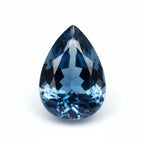 London Blue topaz 1PC Small 7x9 MM Pear Faceted Blue Fine Semi Precious Loose Gemstone