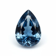 London Blue topaz 1PC Small 7x9 MM Pear Faceted Blue Fine Semi Precious Loose Gemstone