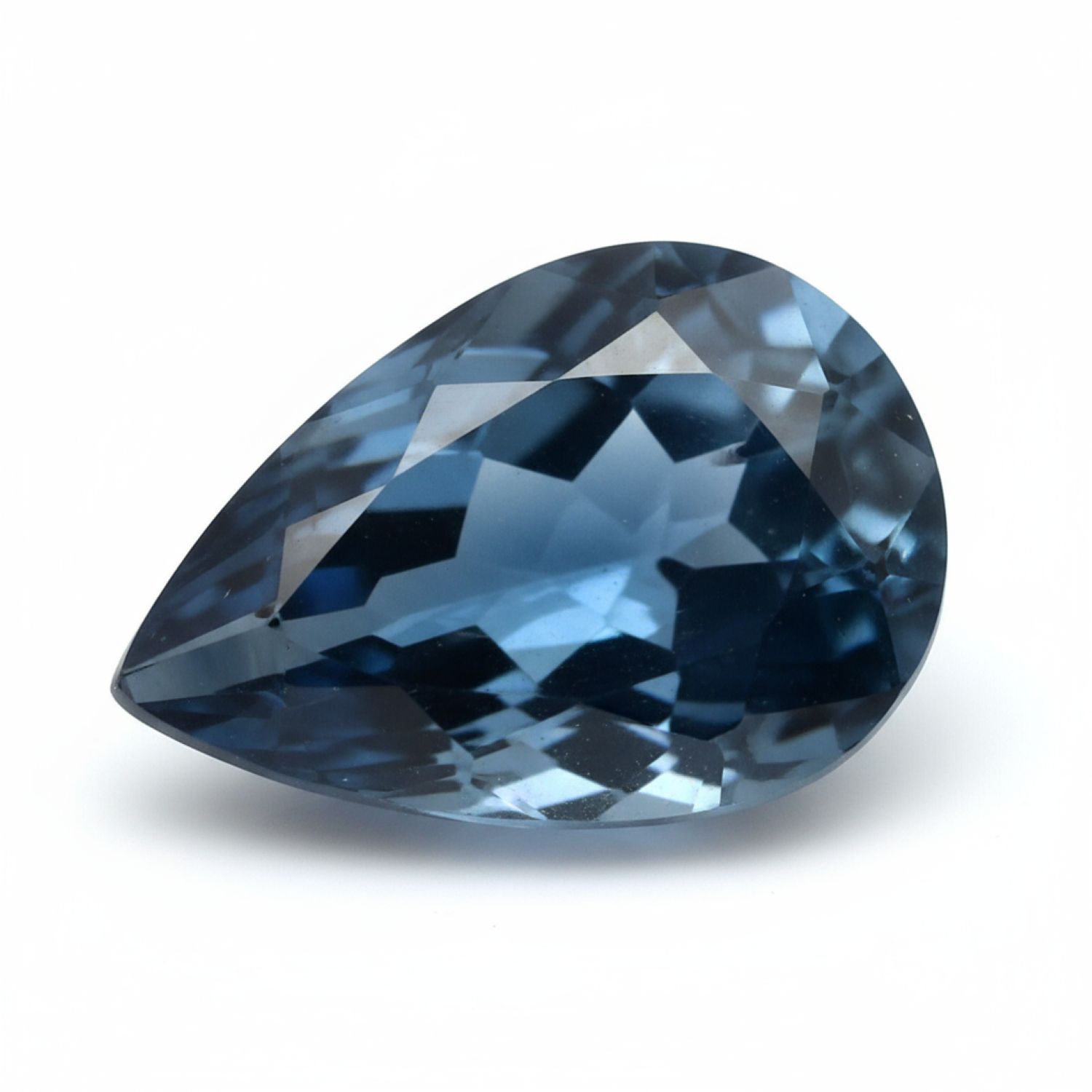 London Blue topaz 1PC Medium 8x10 MM Pear Faceted Blue Natural Semi Precious Gems Main image