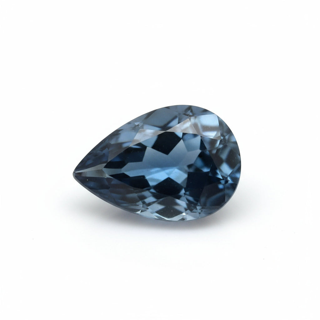London Blue topaz 1PC Large 8x12 MM Pear Faceted Blue Superior Semi Precious Loose Gemstone