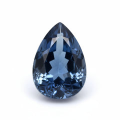 London Blue topaz 1PC Large 9x11 MM Pear Faceted Blue Genuine Semi Precious Loose Gems