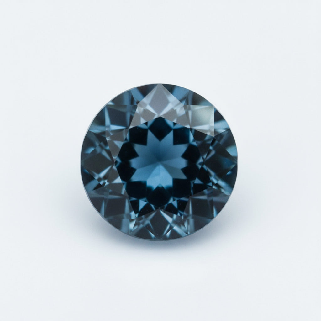 London Blue topaz 1PC Chunky 16x16 MM Round Faceted Blue Pure Semi Precious Loose Gemstones