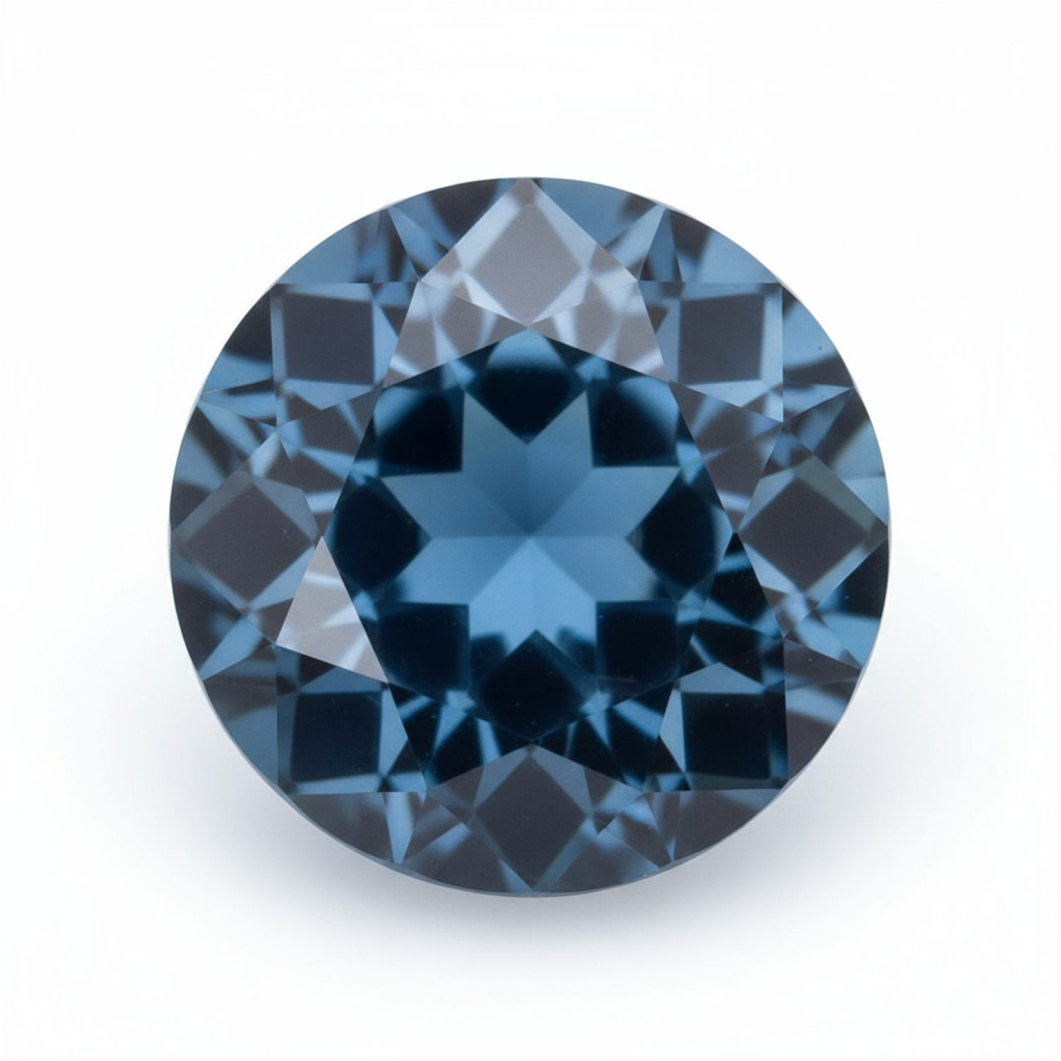 London Blue topaz 1PC Tiny 6x6 MM Round Faceted Blue Polished Semi Precious Loose Gems Image principale du produit