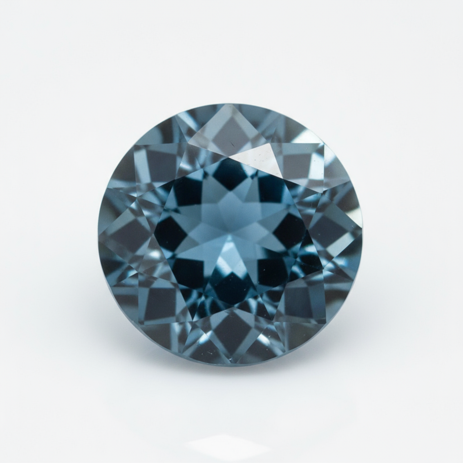 London Blue topaz 1PC Tiny 6x6 MM Round Faceted Blue Polished Semi Precious Loose Gems Image secondaire du produit