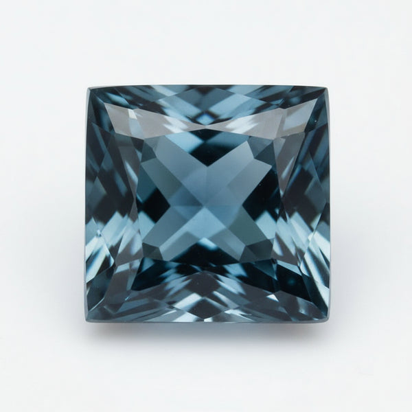 London Blue topaz 1PC Large 10x10 MM Square Faceted Blue Shine Semi Precious Loose Gems