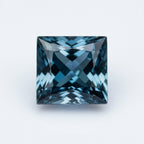 London Blue topaz 1PC Large 11x11 MM Square Faceted Blue Fine Semi Precious Loose Gemstone
