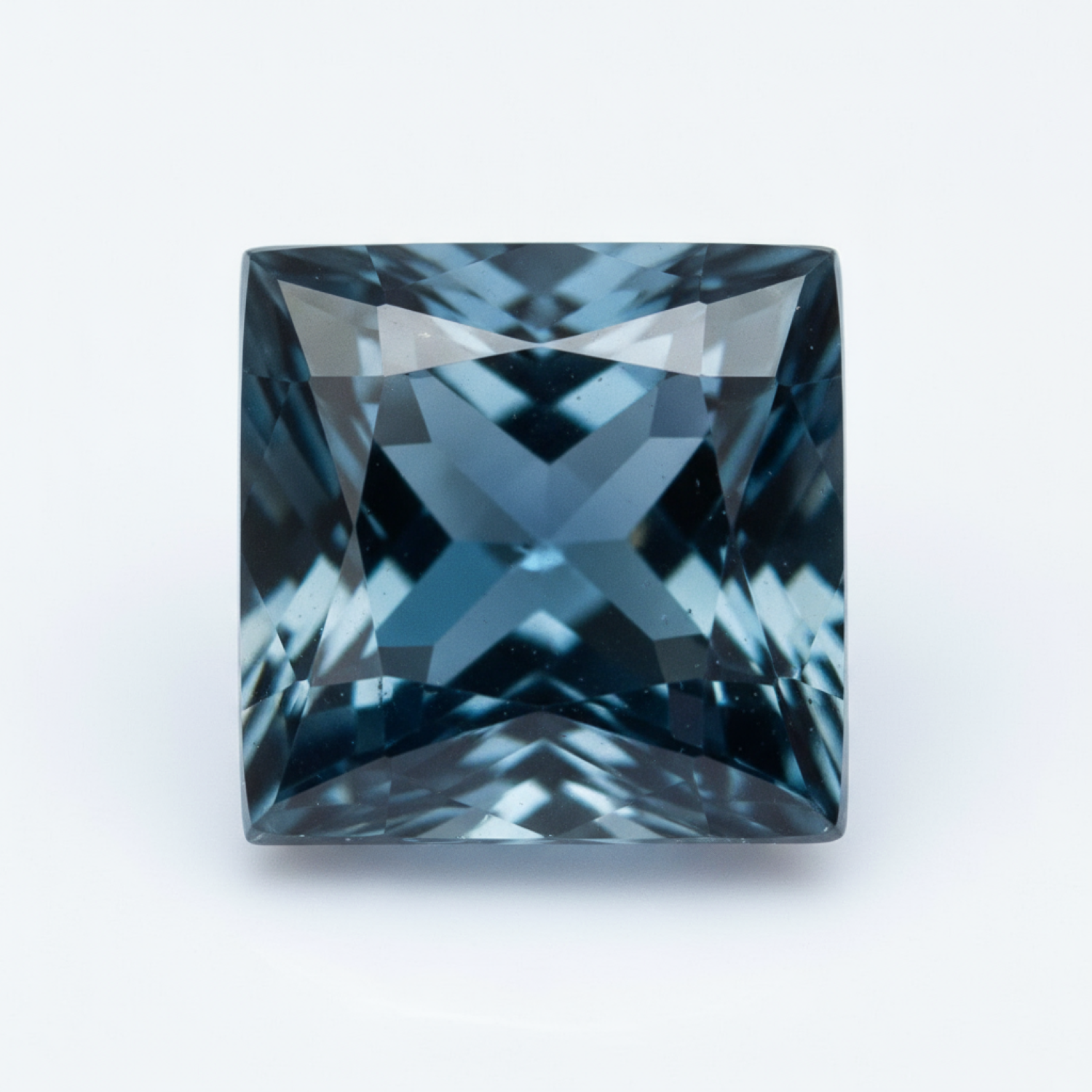 London Blue topaz 1PC Large 12x12 MM Square Faceted Blue High-Quality Semi Precious Loose Gemstones Sekundär produktbild