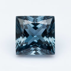 London Blue topaz 1PC Large 12x12 MM Square Faceted Blue High-Quality Semi Precious Loose Gemstones