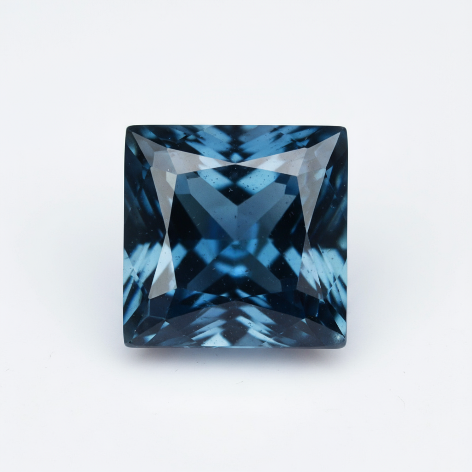 London Blue topaz 1PC Chunky 13x13 MM Square Faceted Blue Natural Semi Precious Gems Secondary image