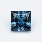 London Blue topaz 1PC Chunky 14x14 MM Square Faceted Blue Genuine Semi Precious Loose Gems