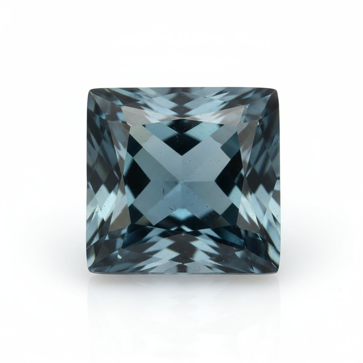 London Blue topaz 1PC Chunky 15x15 MM Square Faceted Blue Superior Semi Precious Loose Gemstone