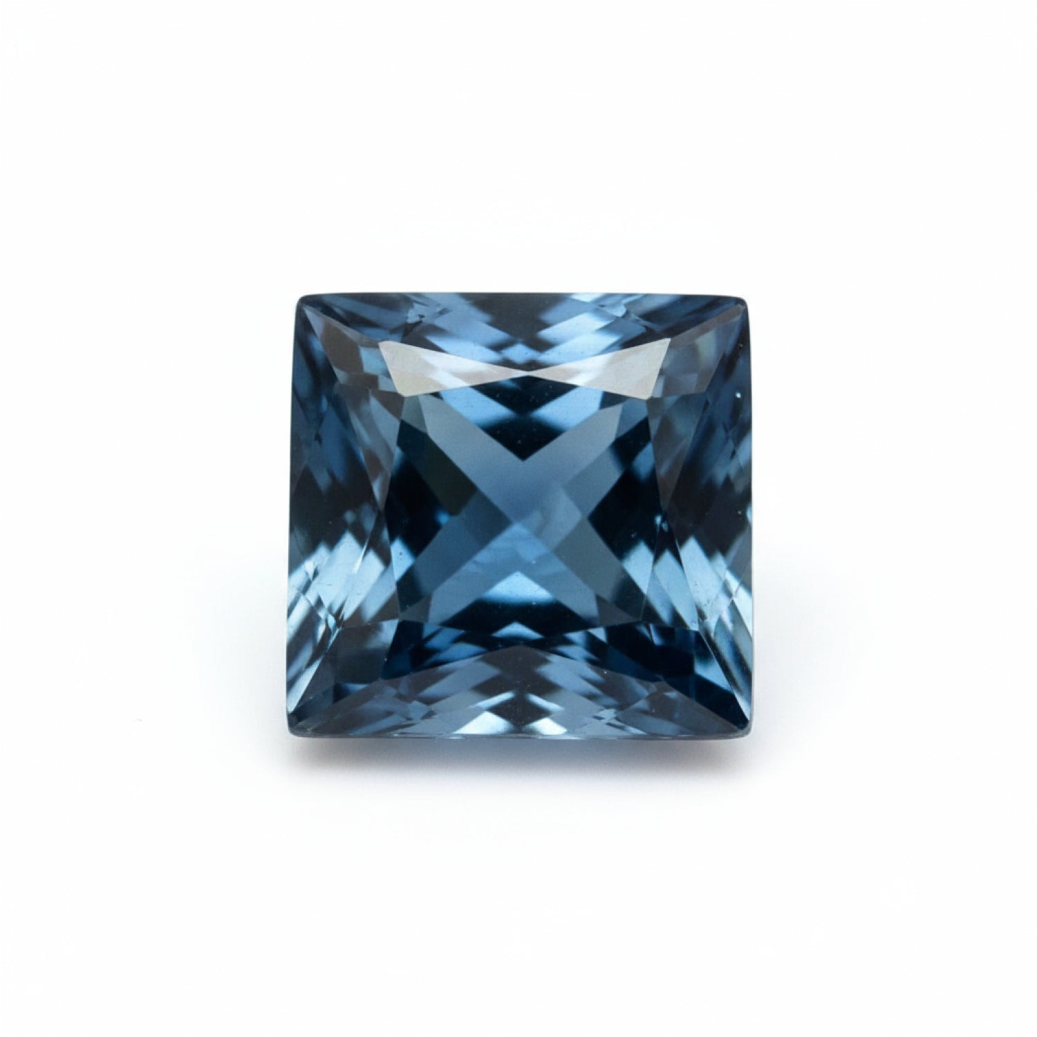 London Blue topaz 1PC Tiny 5x5 MM Square Faceted Blue Sparkling Semi Precious Gems