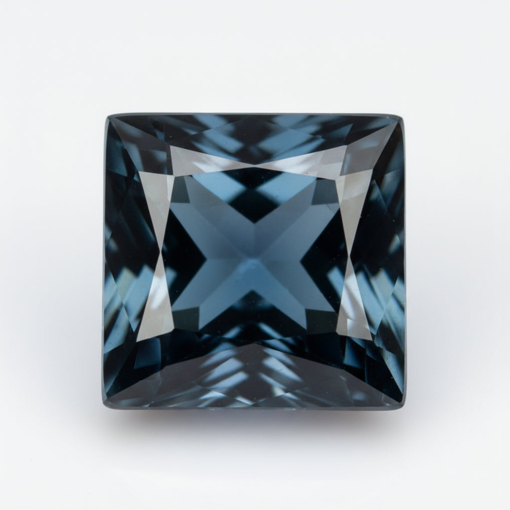 London Blue topaz 1PC Tiny 6x6 MM Square Faceted Blue Polished Semi Precious Loose Gems