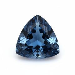 London Blue topaz 1PC Large 11x11 MM Triangle Faceted Blue Fine Semi Precious Loose Gemstone