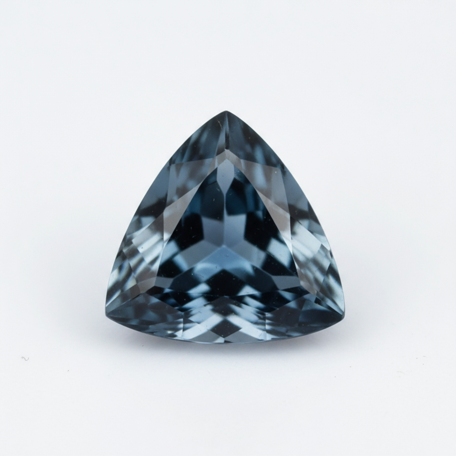London Blue topaz 1PC Large 11x11 MM Triangle Faceted Blue Fine Semi Precious Loose Gemstone Sekundär produktbild