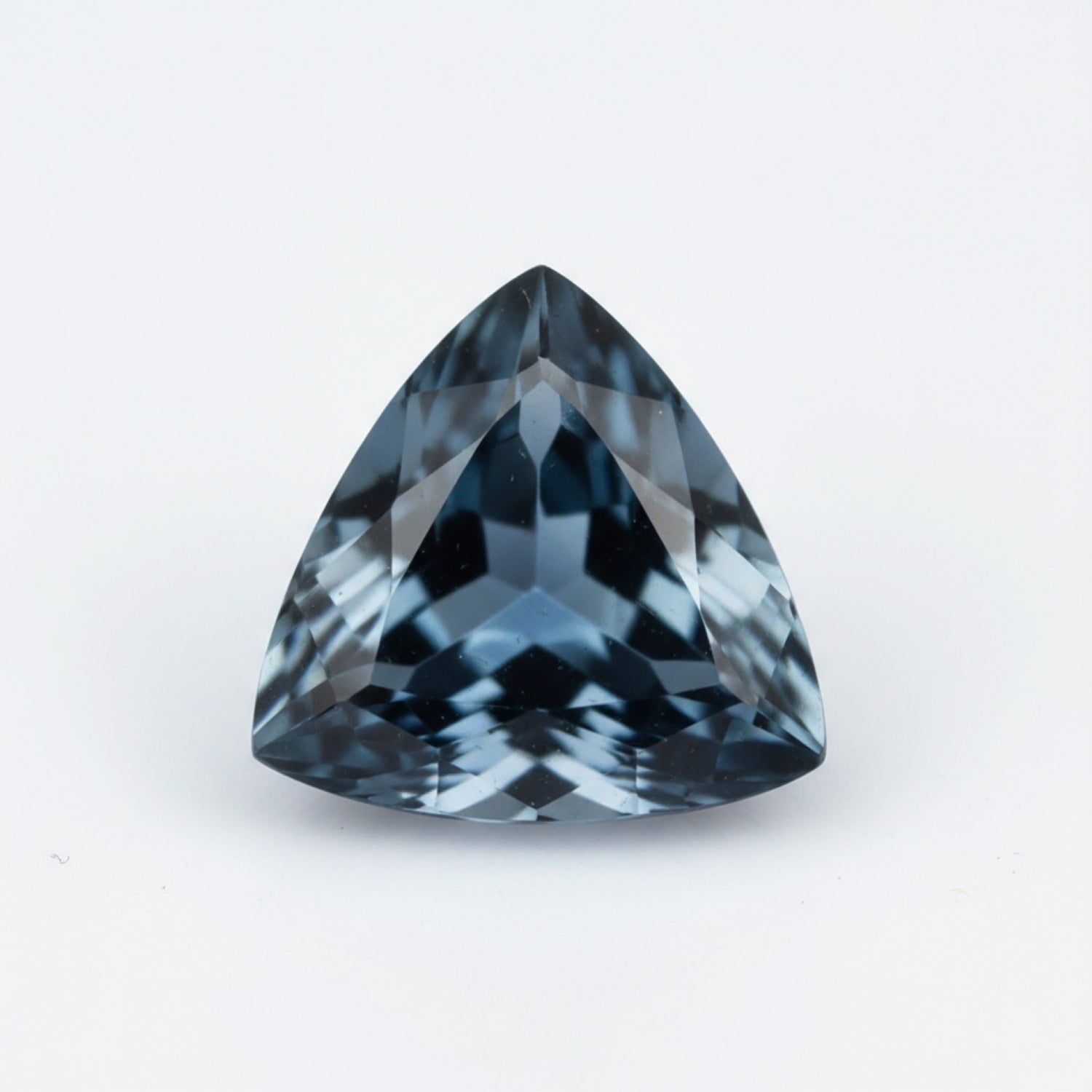London Blue topaz 1PC Large 11x11 MM Triangle Faceted Blue Fine Semi Precious Loose Gemstone