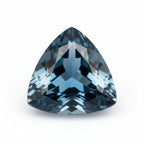 London Blue topaz 1PC Large 12x12 MM Triangle Faceted Blue High-Quality Semi Precious Loose Gemstones