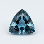 London Blue topaz 1PC Chunky 13x13 MM Triangle Faceted Blue Natural Semi Precious Gems