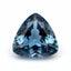 London Blue topaz 1PC Chunky 14x14 MM Triangle Faceted Blue Genuine Semi Precious Loose Gems