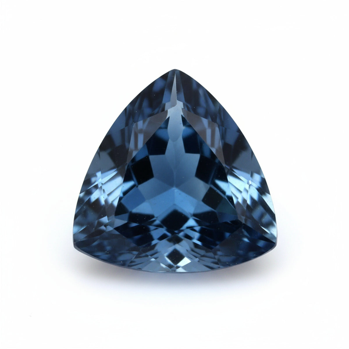 London Blue topaz 1PC Chunky 15x15 MM Triangle Faceted Blue Superior Semi Precious Loose Gemstone