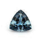 London Blue topaz 10PC Tiny 3x3 MM Triangle Faceted Blue Fiery Semi Precious Loose Gemstone