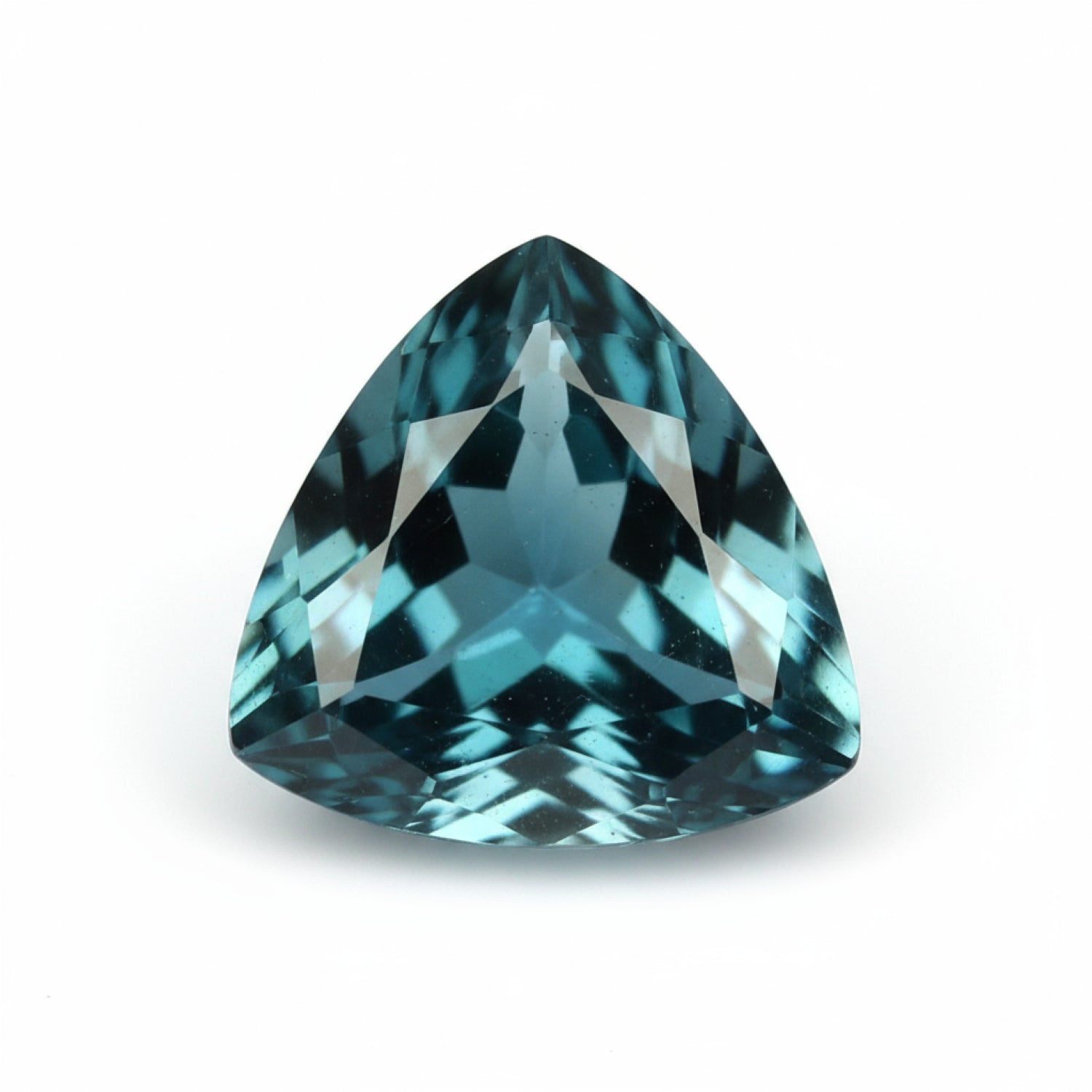 London Blue topaz 1PC Tiny 5x5 MM Triangle Faceted Blue Sparkling Semi Precious Gems