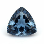 London Blue topaz 1PC Small 7x7 MM Triangle Faceted Blue Splendid Semi Precious Loose Gemstone