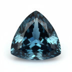London Blue topaz 1PC Small 8x8 MM Triangle Faceted Blue Luster Semi Precious Loose Gemstones
