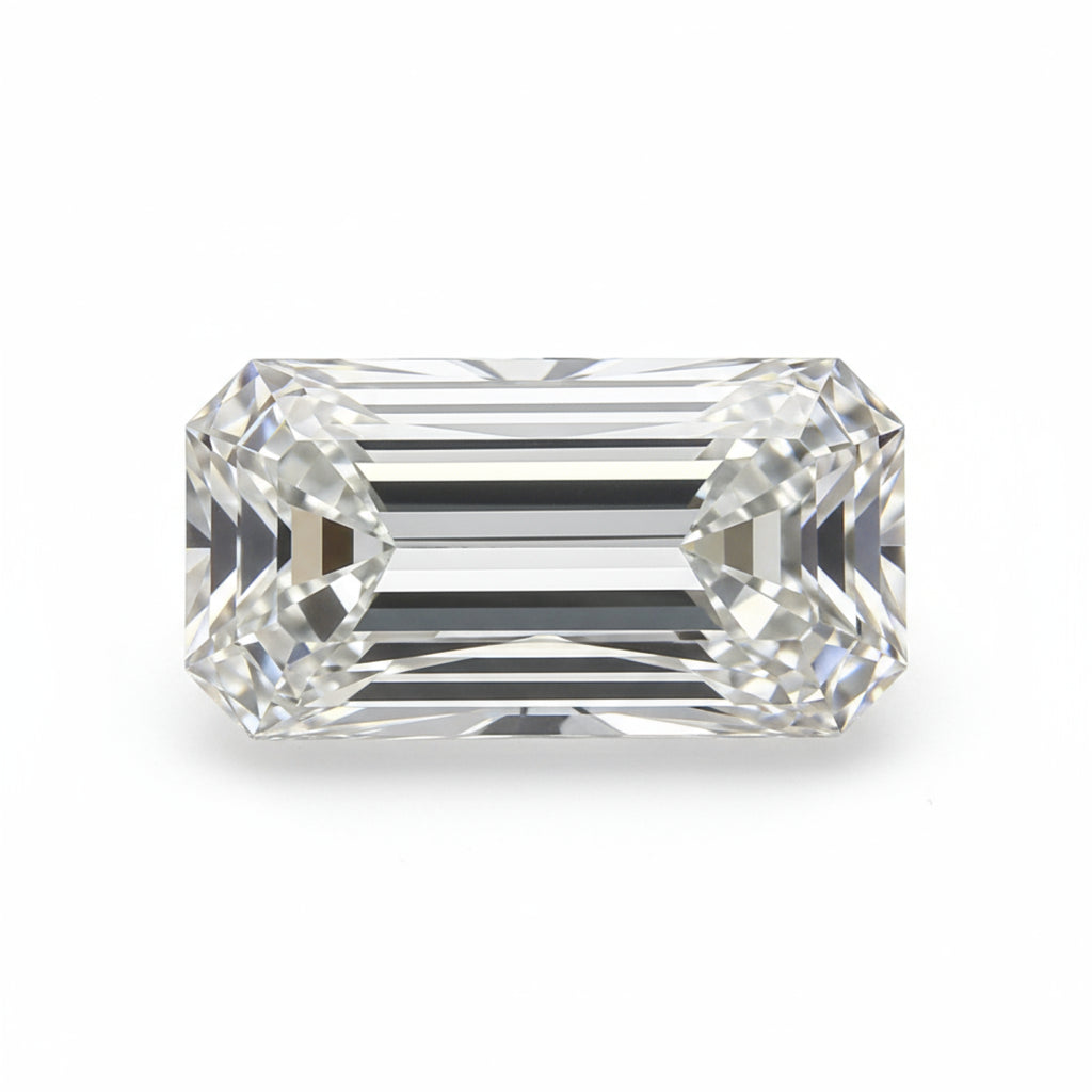 Lab Grown Diamond 1PC Chunky 10x20 MM Baguette Faceted White High-Quality Man Made Loose Gemstones