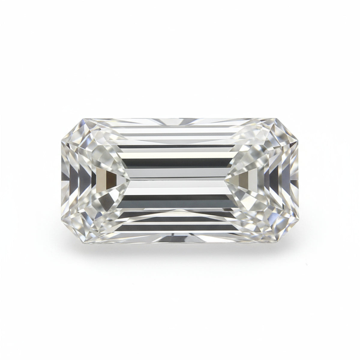 Lab Grown Diamond 1PC Chunky 10x20 MM Baguette Faceted White High-Quality Man Made Loose Gemstones