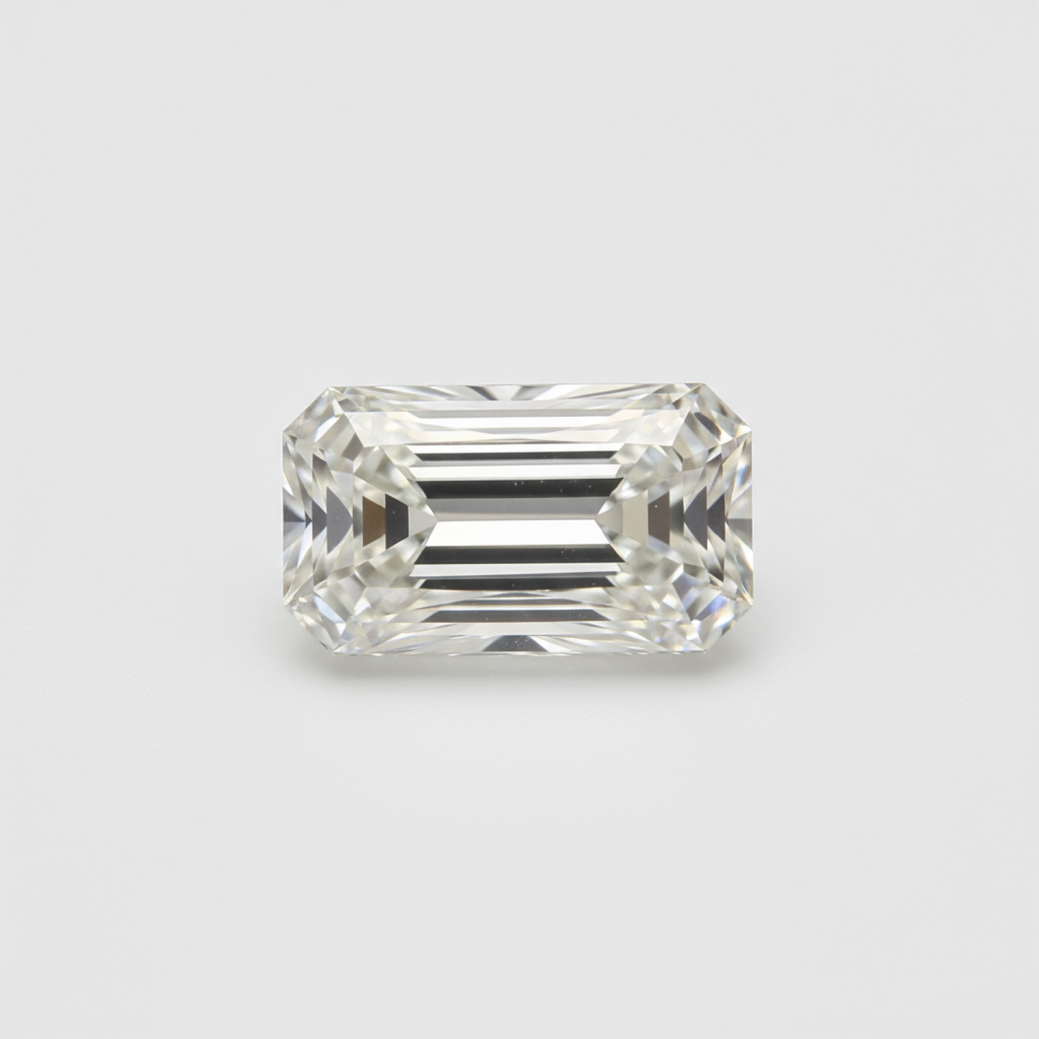 Im Labor gezüchteter Diamant, 10 Stück, winzig, 2,5 x 5 mm, Baguette-Facettenschliff, weiß, funkelnd, von Menschenhand gefertigte Edelsteine メイン画像