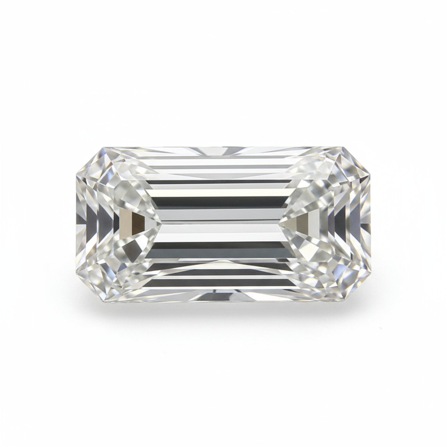 Lab Grown Diamond 1PC Medium 7x14 MM Baguette Faceted White Shine Man Made Loose Gems