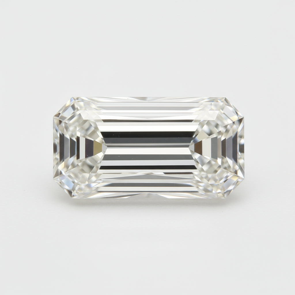 Lab Grown Diamond 1PC Medium 7x14 MM Baguette Faceted White Shine Man Made Loose Gems