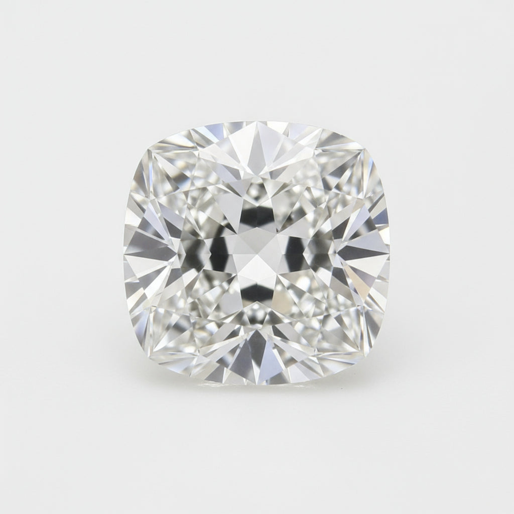 Lab Grown Diamond 1PC Chunky 14x14 MM Cushion Faceted White Genuine Man Made Loose Gems