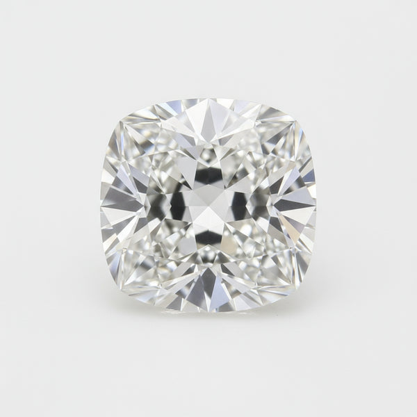 Lab Grown Diamond 1PC Chunky 14x14 MM Cushion Faceted White Genuine Man Made Loose Gems