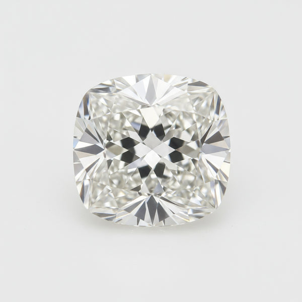 Lab Grown Diamond 1PC Chunky 15x15 MM Cushion Faceted White Superior Man Made Loose Gemstone