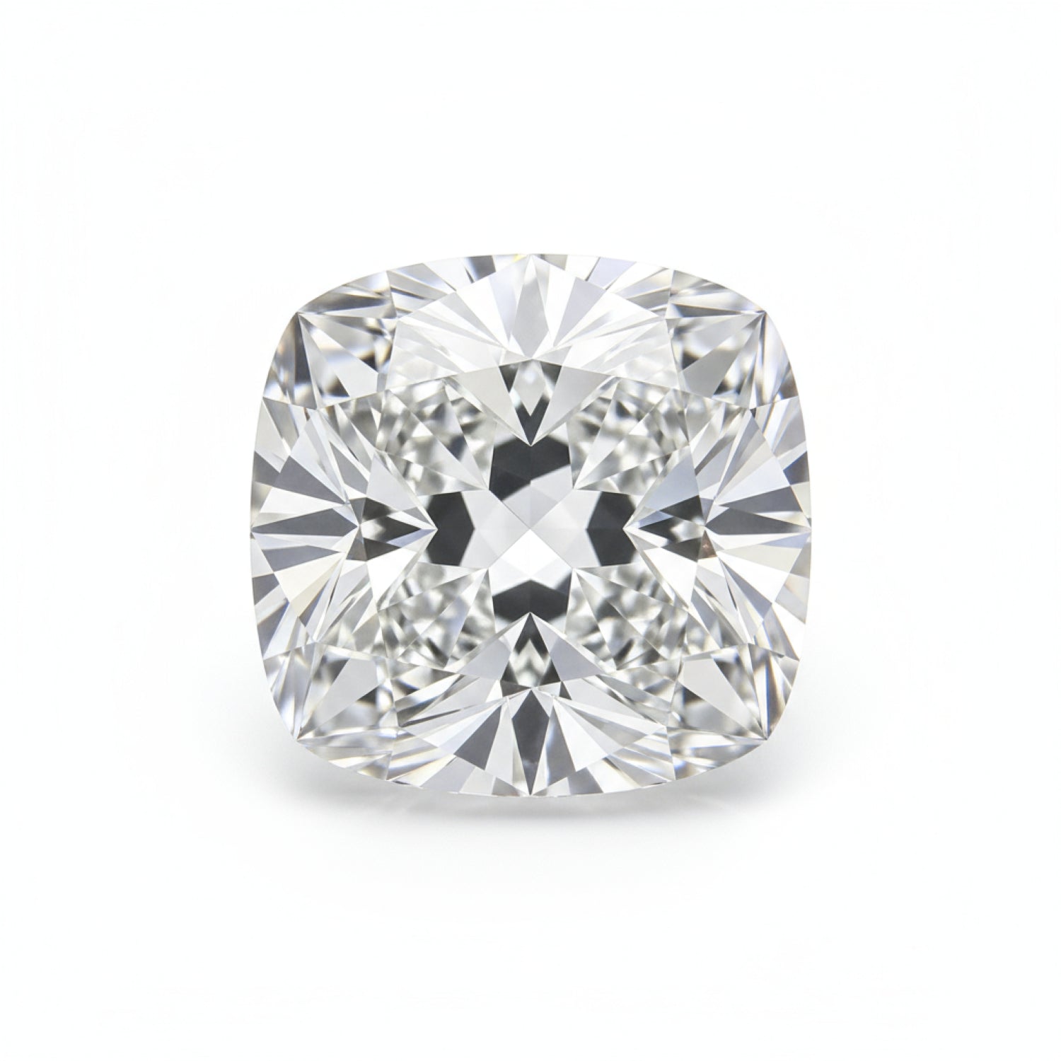 Lab Grown Diamond 1PC Small 8x8 MM Cushion Faceted White Luster Man Made Loose Gemstones