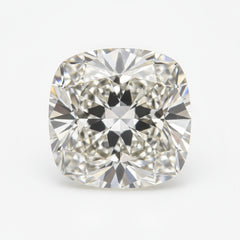 Lab Grown Diamond 1PC Medium 9x9 MM Cushion Faceted White Lustrous Man Made Gems