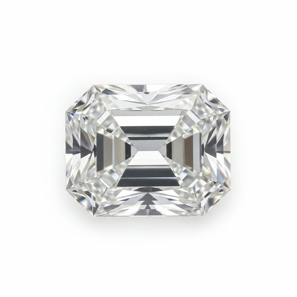 Lab Grown Diamond 1PC Chunky 12x16 MM Emerald Faceted White Brilliant Man Made Loose Gems