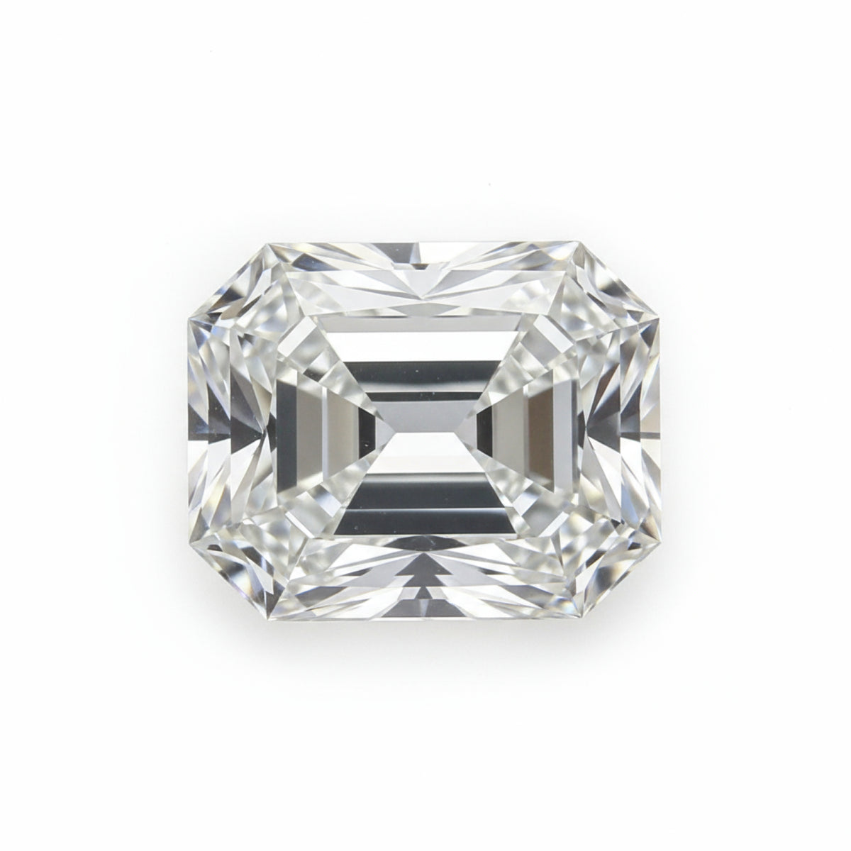 Lab Grown Diamond 1PC Chunky 12x16 MM Emerald Faceted White Brilliant Man Made Loose Gems