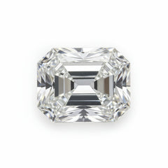 Lab Grown Diamond 1PC Chunky 12x16 MM Emerald Faceted White Brilliant Man Made Loose Gems