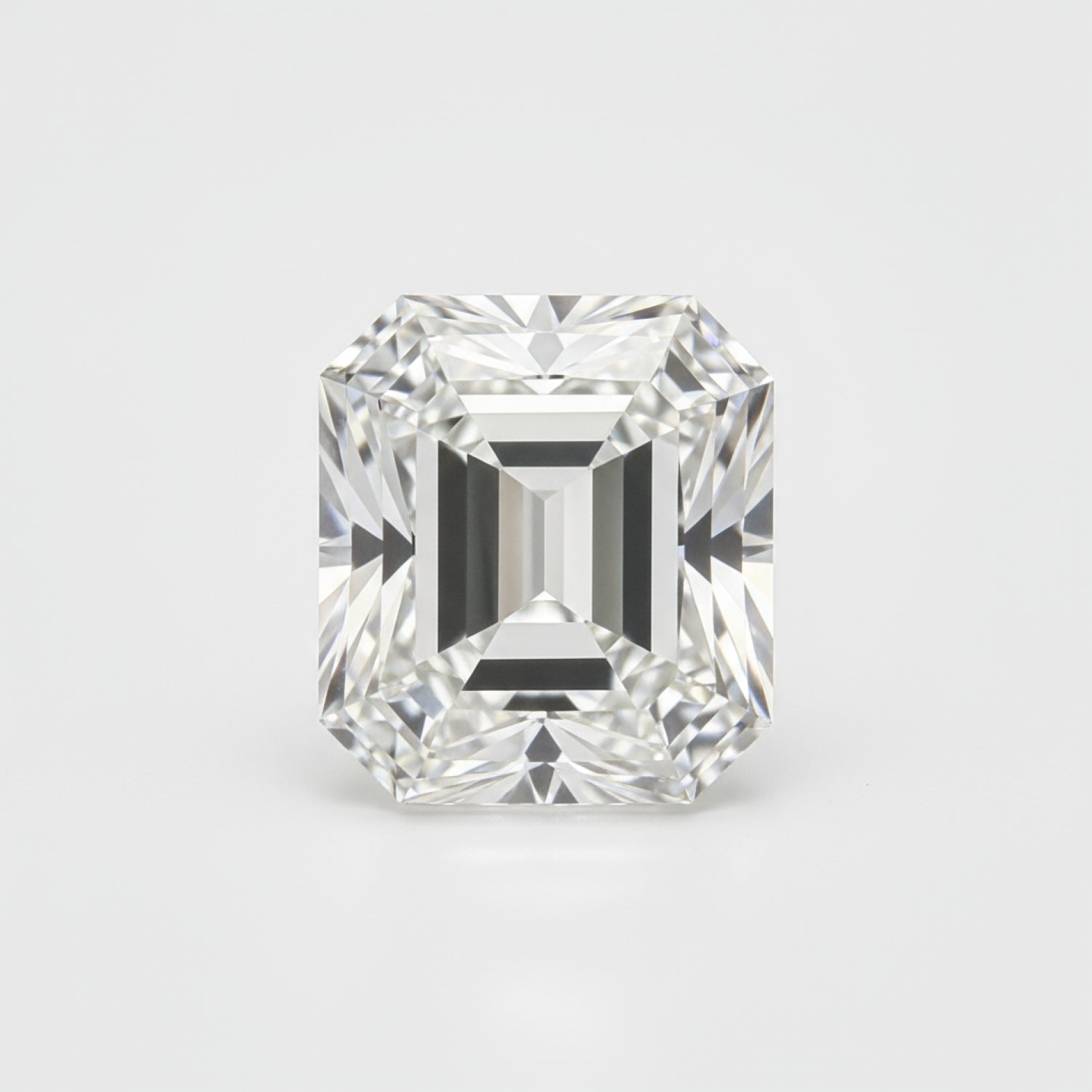 Lab Grown Diamond 1PC Chunky 12x16 MM Emerald Faceted White Brilliant Man Made Loose Gems