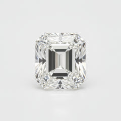 Lab Grown Diamond 1PC Chunky 12x16 MM Emerald Faceted White Brilliant Man Made Loose Gems