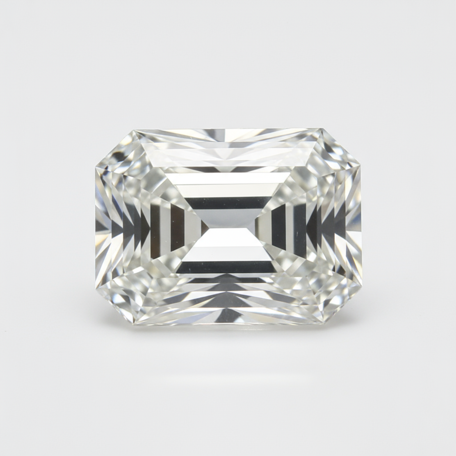 Lab Grown Diamond 1PC Chunky 13x18 MM Emerald Faceted White Sparkling Man Made Loose Gemstone Main image