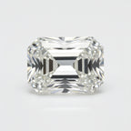 Lab Grown Diamond 1PC Chunky 13x18 MM Emerald Faceted White Sparkling Man Made Loose Gemstone