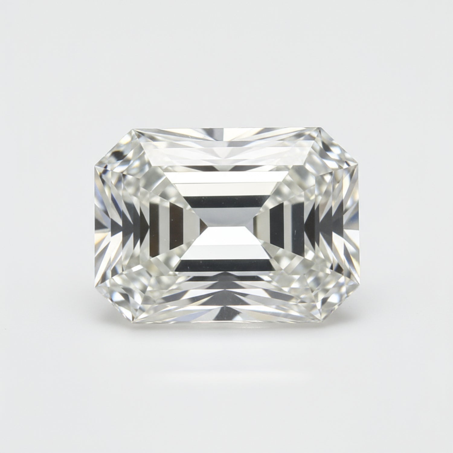 Lab Grown Diamond 1PC Chunky 13x18 MM Emerald Faceted White Sparkling Man Made Loose Gemstone