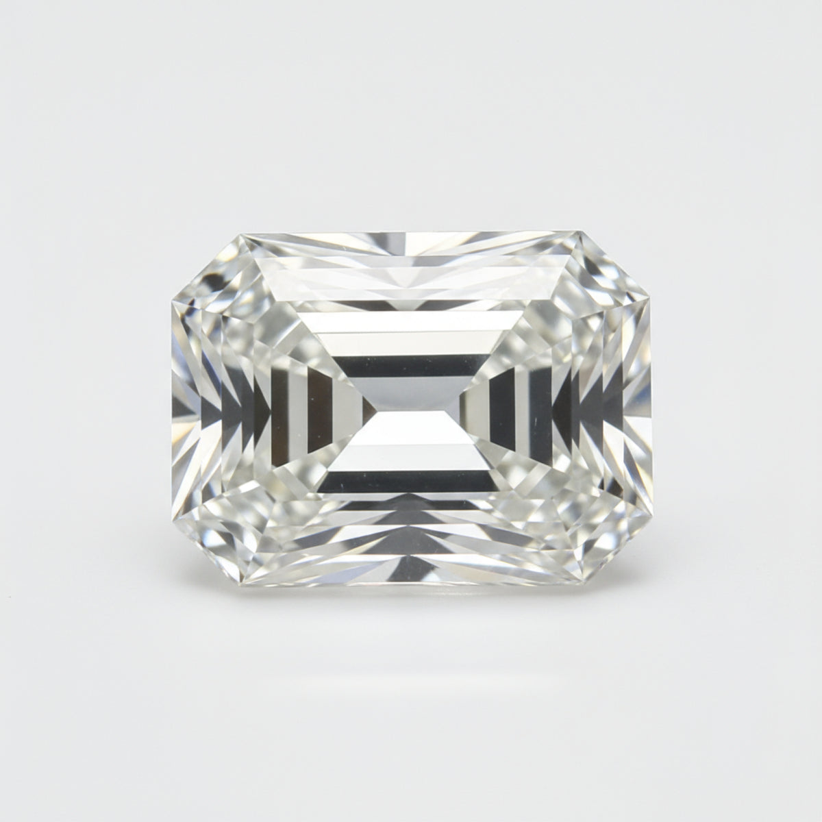 Lab Grown Diamond 1PC Chunky 13x18 MM Emerald Faceted White Sparkling Man Made Loose Gemstone