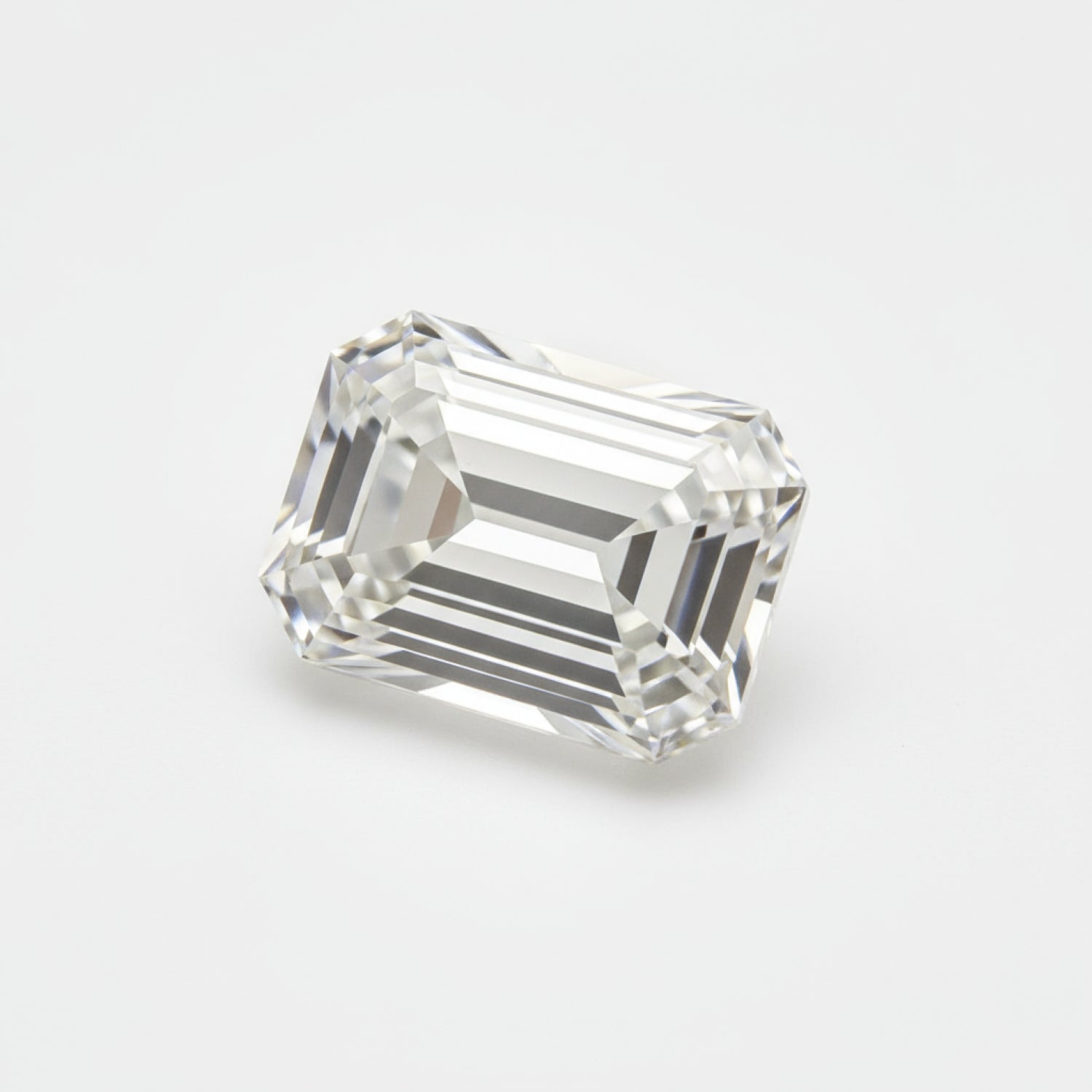 Lab Grown Diamond 1PC Chunky 15x20 MM Emerald Faceted White Polished Man Made Loose Gemstones