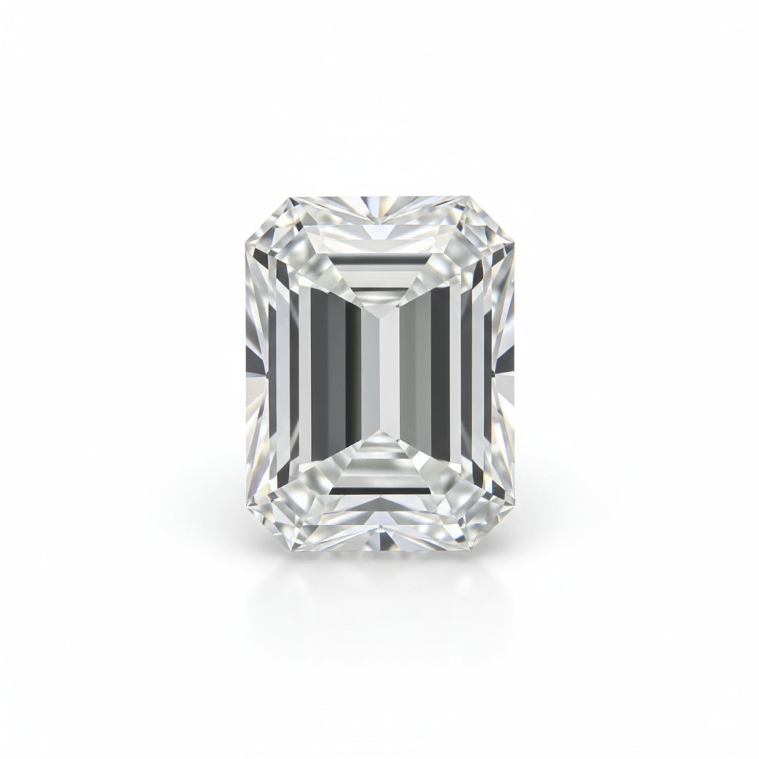 Lab Grown Diamond 1PC Tiny 3x5 MM Emerald Faceted White Polished Man Made Loose Gems